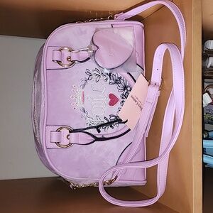 Lilac Juicy Couture heritage bowler bag